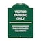 Signmission Bilingual Reserved Parking Visitor Parking Only Estacionamiento Para Visitantes, A-DES-GW-1824-24301 A-DES-GW-1824-24301 - alternate 1